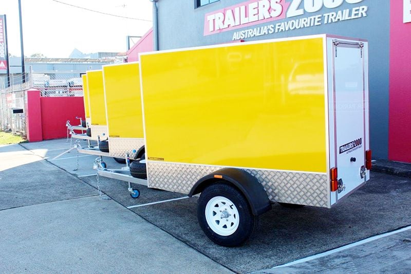 Our new 7x4 x 5' luggage trailers Our new 7x4 x 5' luggage trailers